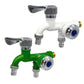📢📢 1+1 gratis🚰 Dubbele kunststof waterkraan | 1 ingang, 2 uitgangen | twee onafhankelijke bedieningskleppen | vorst- en hittebestendig | lekvrije keramische cartridge | multifunctionele adapter voor wasmachine en vaatwasser