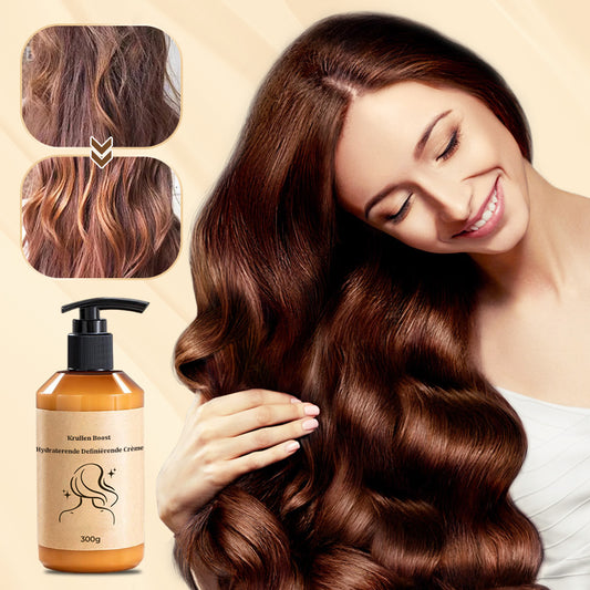🔥2025 Hete verkoop🔥Langdurig stylingvolume hydraterende elasticiteitscrème voor krullend haar