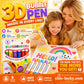 💥Laatste Dag Koop 1 Krijg 1 GRATIS!!🎁🔮Magische Pen – Teken 3D in één streep!🎄DIY Bubbel-Popcorn Tekenpennen 🔥