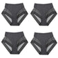 Naadloze ijszijde bodyconslip met hoge taille - betaal 1 krijg 4 (4 packs)