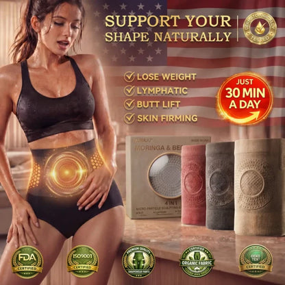 🌸Moringa & Berberine 4-in-1 shorts – microdeeltjes voor vormende en vetverbrandende werking