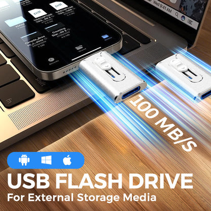 ⚡3-in-1-Flashdrive, draagbare Highspeed USB 3.0-opslag⚡