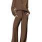 Dames Zachte en Comfortabele 2-delige Loungewear Set