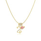 💝 Gouden Of Zilveren Hartje Letterhanger | Dainty & Waterproof Dagelijks Te Dragen Ketting | Attent Cadeau Voor Haar Voor Valentijnsdag Of Verjaardag