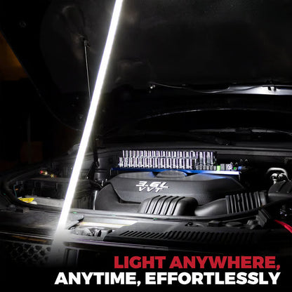 📢📢 50% KORTING🔦 Buigbare LED-werklamp – flexibele, oplaadbare zaklamp met hoge lichtopbrengst voor handsfree inspectie, autoreparatie onder de motorkap, garage, monteurs, DIY, kamperen en pech onderweg.