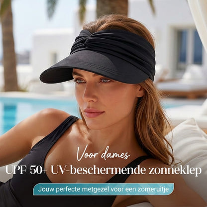 🔥Dames zonnevizier met UPF 50+ UV-bescherming