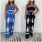 Tube Top Jarretel Jumpsuit