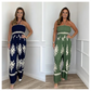 Tube Top Jarretel Jumpsuit