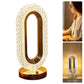 📢📢 50% KORTING✨ Crystal Style tafellamp met touchbediening – USB-C-oplaadbaar, dimbaar nachtlampje met 3 kleuren, draadloos voor slaapkamer, bureau, woonkamer, lezen en woondecoratie.