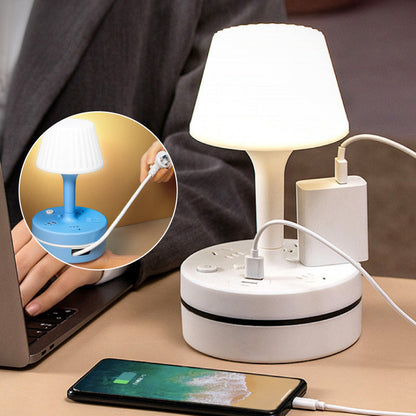 💡Nachttafellamp met stopcontact en USB-poorten