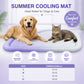 🐶🐱❄️Koelmat met gel voor huisdieren, verkoelend kussen voor de zomerhitte, ademend, niet-giftig, koel slaapmatje voor honden en katten