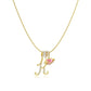 💝 Gouden Of Zilveren Hartje Letterhanger | Dainty & Waterproof Dagelijks Te Dragen Ketting | Attent Cadeau Voor Haar Voor Valentijnsdag Of Verjaardag