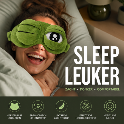 🐸Schattig kikkerslaapmasker