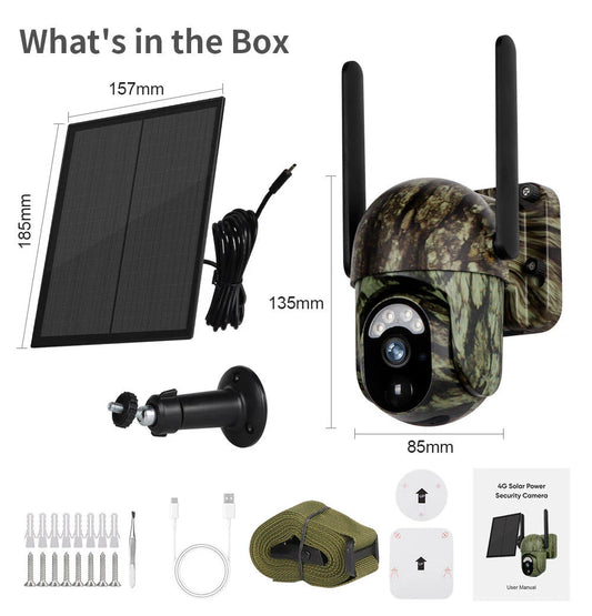 🛠 60% korting + gratis verzending 🔥 CB114S – Draadloze 4G LTE Zonne-energie Beveiligingscamera – 2K HD Livebeeld, 360° dekking, geen wifi nodig, afstandsbediening via app, waterdicht, bewegingsdetectie, nachtzicht, buitengebruik.