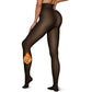 📢📢 50% KORTING!! 🧦 Dames legging met fleecevoering – ondoorzichtige fake-transparante thermopanty met hoge taille en voetjes