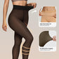 📢📢 50% KORTING!! 🧦 Dames legging met fleecevoering – ondoorzichtige fake-transparante thermopanty met hoge taille en voetjes
