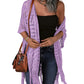 😍Oversized gebreid vest voor dames – Lichtgewicht gehaakte kimono met kwastjes voor lente & zomer 🌸