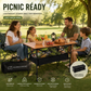 Draagbare opvouwbare campingtafel met opbergtas