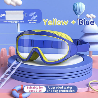 🍹2025 Grote Uitverkoop 50% KORTING☀️ HD Kinderzwembril met Groot Frame, Waterdicht en Anti-Fog