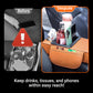 📢📢 50% KORTING🚗 Auto-armsteunkussen – 5-in-1 middenconsolehoes met 2 opbergzakken, bekerhouder, tissueboxvak en telefoonvak voor sedans en een georganiseerd auto-interieur.