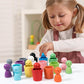 Kleur sorteer bekers