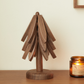 🎁 Sinterklaasactie: 50% korting🌳 Set decoratieve onderzetters van beschilderd hout in natuurlijke boomvorm