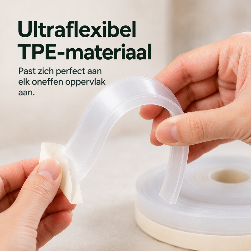 📢📢 1+1 gratis🚪 Zelfklevende transparante siliconen tochtstrip voor deuren en ramen – geluiddempend, stootvast en kierdicht, ook voor de onderkant van de deur.