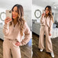 Dames Zachte en Comfortabele 2-delige Loungewear Set