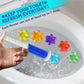 📢📢 50% KORTING🌸 42 bloemvormige toiletgelstempels – 9 frisse geuren, langdurige geurbestrijding, eenvoudig aan te brengen wc-reiniger & badkamerverfrisser (3-pack).