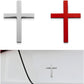 ✝️ Metal Jesus Christ Kruis Badge Stickers | 3D Kruis Zelfklevende Auto-Overlay Kratervuller