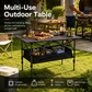 Draagbare opvouwbare campingtafel met opbergtas