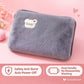 📢📢 50% KORTING🔥 Oplaadbare elektrische warmwaterkruik in grijs – handwarmer, bedwarmer en verwarmend massagekussen met hoes.