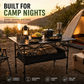 Draagbare opvouwbare campingtafel met opbergtas