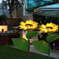Zonnebloem Solar Lampen – Automatisch aan/uit, 14 uur verlichting, IP65 waterdicht