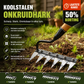 🔥Zware metalen onkruidhark – ideaal voor bodembeluchting, loswoelen met scherpe tanden, grond omkeren en onkruid wieden.