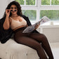 📢📢 50% KORTING!! 🧦 Dames legging met fleecevoering – ondoorzichtige fake-transparante thermopanty met hoge taille en voetjes