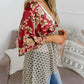 🌸 Nieuw Binnen! Floral Kimono met Ruches en Strik – Luchtig, Los & Boho Chic | Tijdelijk 49% KORTING – OP = OP