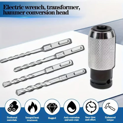 NU 50% KORTING!🔧Boorhameradapter + Slagboorbitset🏠Snel, Sterk & Onmisbaar voor DIY✨