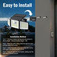 📢📢 50% KORTING!! ☀️ Beveiligingsspots voor buiten op zonne-energie – 2500 lumen | 3 lampen | Dimbaar & verstelbaar | Wandmontage | 3 standen | IP65 waterdicht
