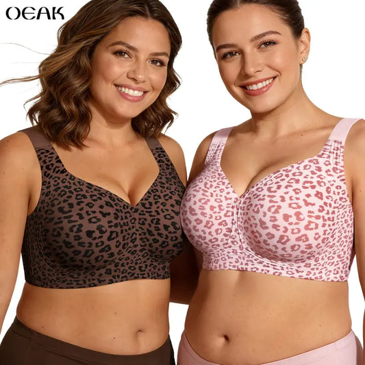 Dames Jelly BH's, zonder beugel, volledige dekking, comfortabele draadloze gewatteerde T-shirt BH.
