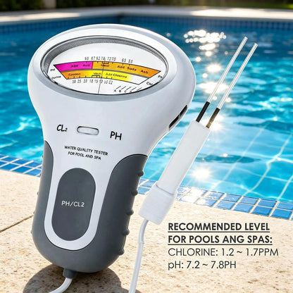 🔬💧 Tester pH & Cl2 Chloor – 50% KORTING! Nauwkeurige meting van pH en chloor in uw zwembad – eenvoudig, snel en betrouwbaar. 🔥🏊