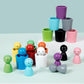 Kleur sorteer bekers