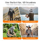 UV-beschermende buckethat met gezichtsbedekking