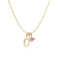 💝 Gouden Of Zilveren Hartje Letterhanger | Dainty & Waterproof Dagelijks Te Dragen Ketting | Attent Cadeau Voor Haar Voor Valentijnsdag Of Verjaardag