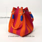 👜✨ LIMITED-TIME 50% KORTING! ✨ Boho Gestreept Gebreide Emmerhandtas voor Dames – Handgemaakte Zomer Strand Schoudertas