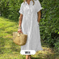 🛍️Nieuwe exclusieve zomerkleding 👗 Gestreepte revers-overhemdjurk met knopen | Met functionele zakken