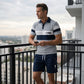 🔥 Heren casual set met korte mouwen, sportieve strandmode voor de zomer, ruitpatroon, slim-fit, boven de knie.