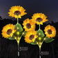 Zonnebloem Solar Lampen – Automatisch aan/uit, 14 uur verlichting, IP65 waterdicht