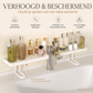 📢📢 50% KORTING🛁 Minimalistisch opbergrek van koolstofstaal voor badkamer en wastafelblad – zonder boren, vochtbestendig en schimmelwerend voor huidverzorging en toiletartikelen