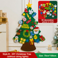 🎅Xmas Hot Sale - 50% KORTING!🎄DIY vilten kerstboom voor kinderen – 32 herbruikbare ornamenten + kerstverlichting